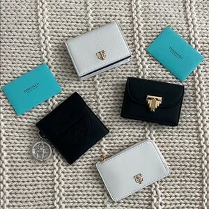 Tiffany & Co. White Leather Card Holder